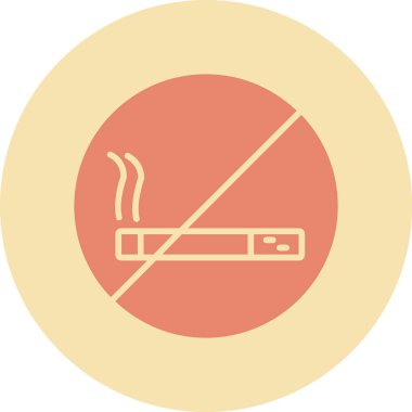 Sigara ikonu yok, yasak işaret