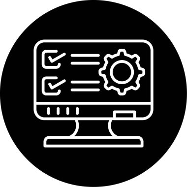 Simgeyi ayarlamanın vektör illüstrasyonu 