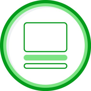 Dikdörtgen. Web simgesi basit illüstrasyon