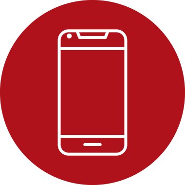 Smartphone web simgesi, vektör çizim 