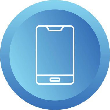 Cep telefonu simgesi, vektör illüstrasyonu 