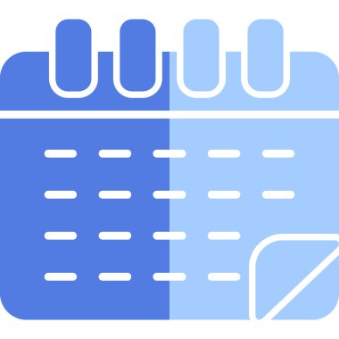 Takvim simgesi, vektör illüstrasyonu basit tasarım