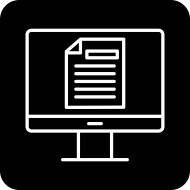 Çevrimiçi Test Ağı simgesi, vektör illüstrasyonu