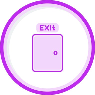 çıkış kapısı simgesi vektör illüstrasyon