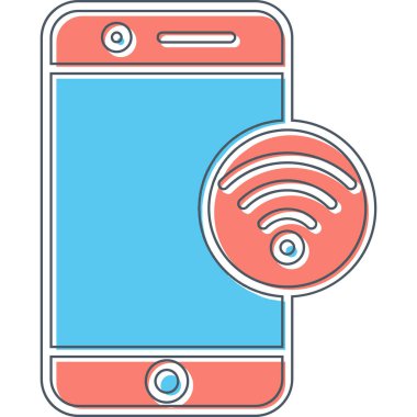 wifi vektör simgesi modern basit illüstrasyon 