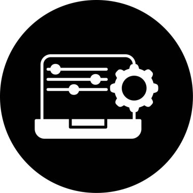 Simgeyi ayarlamanın vektör illüstrasyonu 