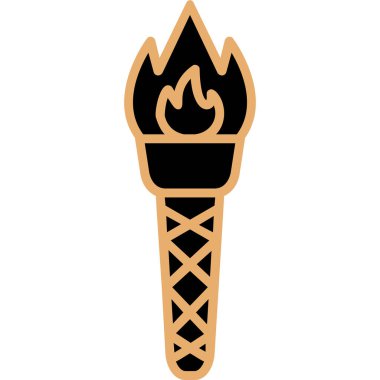 Meşalede yanan alev.