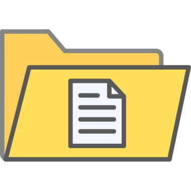 dosya dizini vektör illüstrasyonu        