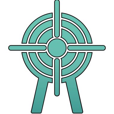 Hedef. Web simgesi basit illüstrasyon 