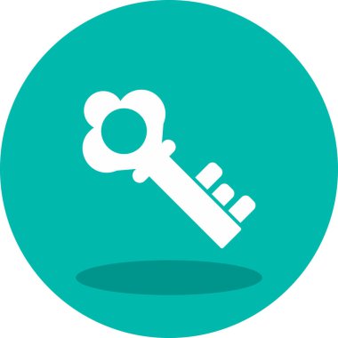 Anahtar. Web simgesi basit illüstrasyon 