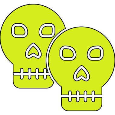 kafatası simgesi vektör illüstrasyonu