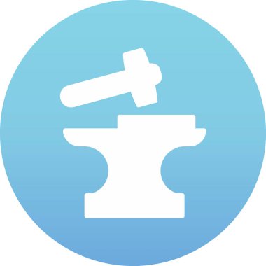 Demirci. Web simgesi basit illüstrasyon          