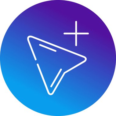 computer cursor icon, vector illustration simple design