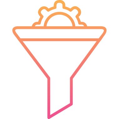 Vektör illüstrasyon Huni ağ simgesi 