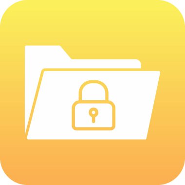 Güvenli Veri Web simgesi vektör illüstrasyonu 