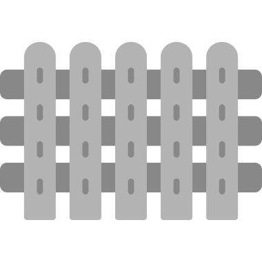 çit web simgesi, vektör çizim