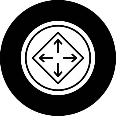 yaylı ok işareti. Web simgesi vektör illüstrasyonu