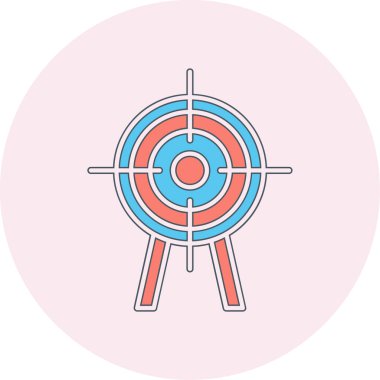 Hedef. Web simgesi basit illüstrasyon 