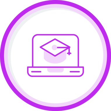 Eğitimin vektör illüstrasyonu modern simge 