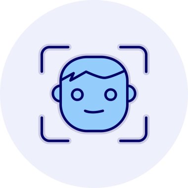 avatar erkek kullanıcı simgesi, yüz kimliği 