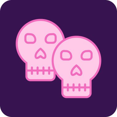 kafatası simgesi vektör illüstrasyonu