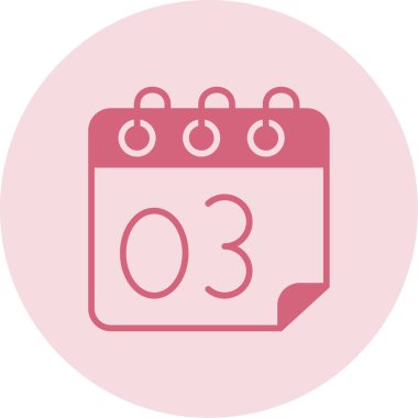 Takvim simgesi, vektör illüstrasyonu basit tasarım