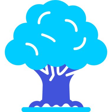 Ağaç. Web simgesi basit illüstrasyon 