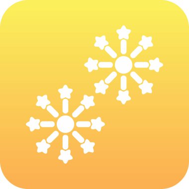 Havai fişek web simgesi, vektör illüstrasyonu 