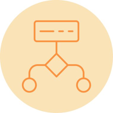 Çalışma akışı modern simgesinin vektör illüstrasyonu          