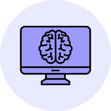 bilgisayar ekranı simgesi, vektör illüstrasyonu basit tasarım