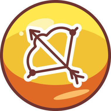 Viking yayı. Web simgesi basit tasarım