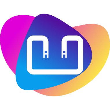 U Bükme ağ simgesi, vektör illüstrasyonu