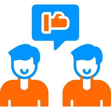 Takım beyin fırtınası fikirleri simgesi, vektör illüstrasyonu basit tasarım