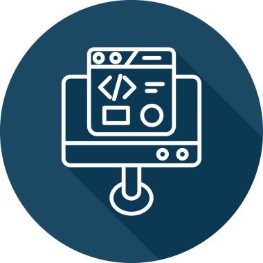 Geliştirme simgesi, vektör illüstrasyonu basit tasarım