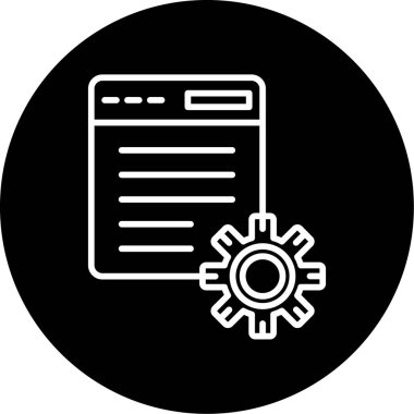 Web simgesi, vektör illüstrasyonuName