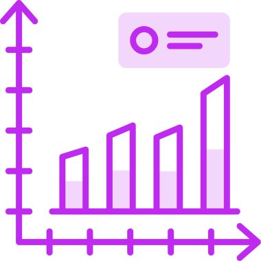 bar çizelgesi simgesi, vektör illüstrasyonu 