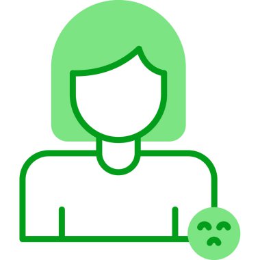 Kadın. Web simgesi basit tasarım 