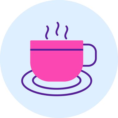 Kahve. Web simgesi basit illüstrasyon 