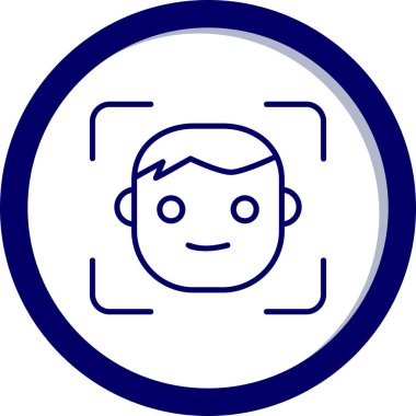 avatar erkek kullanıcı simgesi, yüz kimliği 