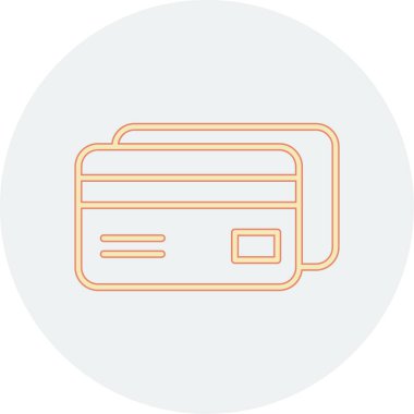 Kredi kartı iyonunun vektör çizimi