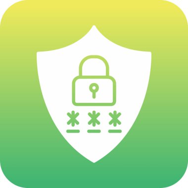 Gizlilik simgesi vektör illüstrasyon tasarımı