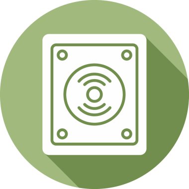 Acil Düğme Web simgesi, vektör illüstrasyonu  