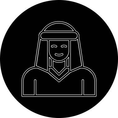 Bedevi web simgesi, vektör illüstrasyonu 