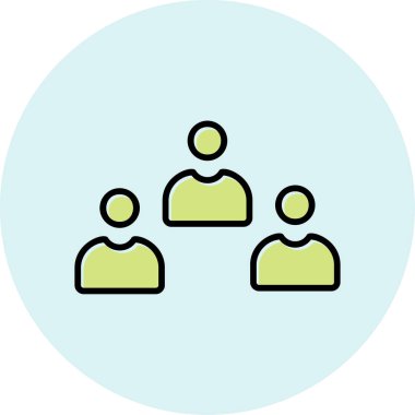 Adaylar web simgesi vektör illüstrasyonu 