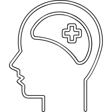 Klinik Psikoloji vektör çizimi tasarımı