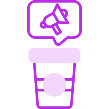 Konuşma özgürlüğü web simgesi vektör illüstrasyonu