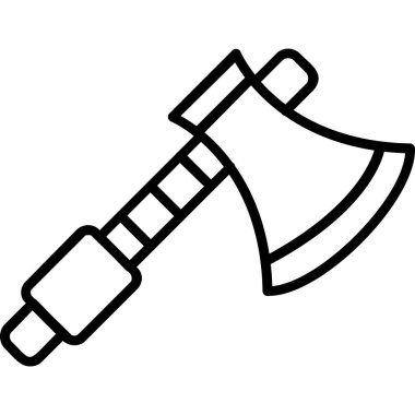 Axe Simgesi Basit Vektör İllüstrasyonu