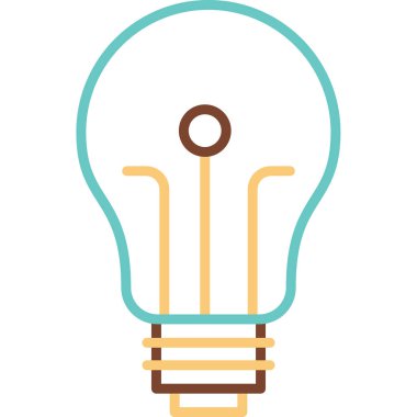 ampul simgesi, vektör illüstrasyonu