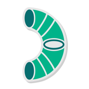 Torus. Web simgesi vektör illüstrasyonu