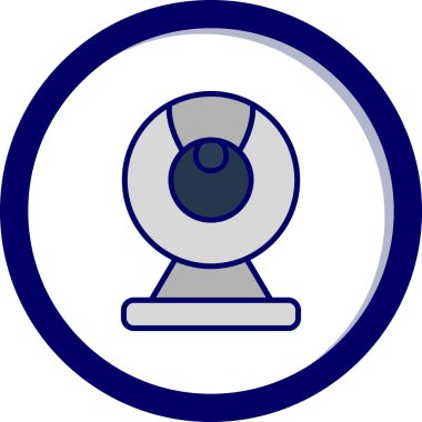 Web kamera simge vektör çizim
